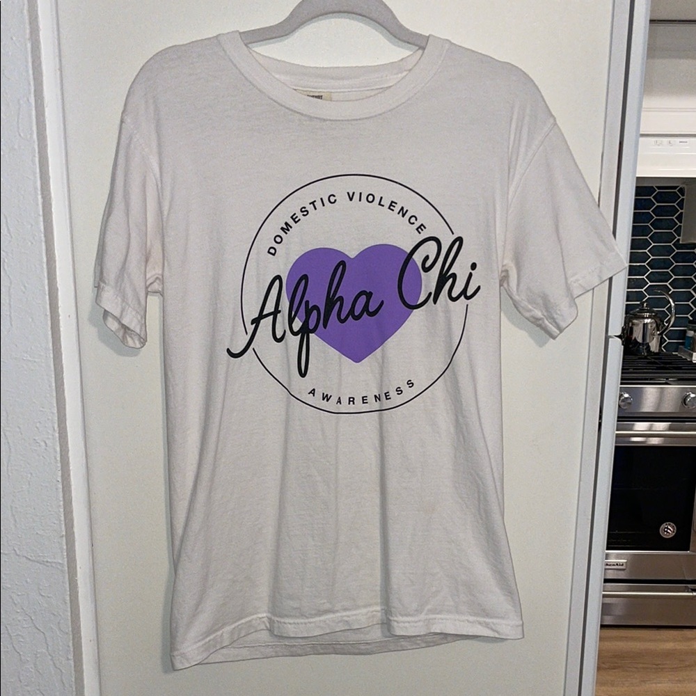 Alpha Chi Omega Domestic Violence Awareness T-Shirt | S
